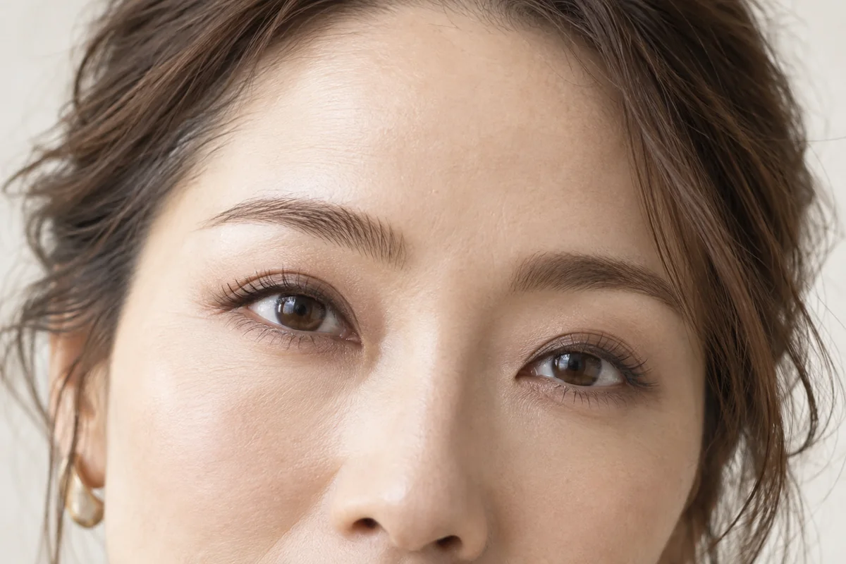 秋色メイクに似合う眉とまつげ｜目元だけ浮かせない整え方